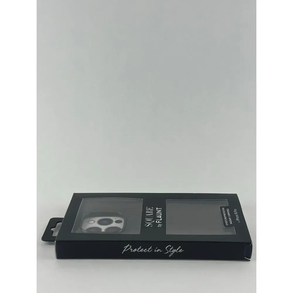 Square by Flaunt iPhone 16 Pro Black Croc Faux Leather NWT MSRP: $55.00